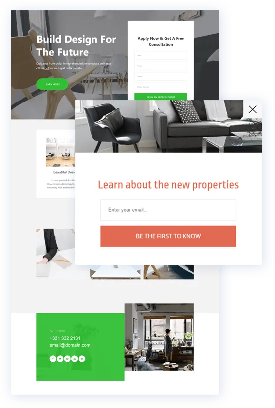 property one-page websites