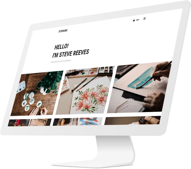 Simvoly photography website design