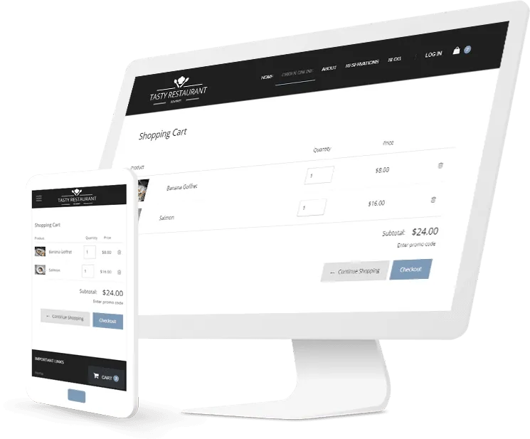 Restaurant template ecommerce