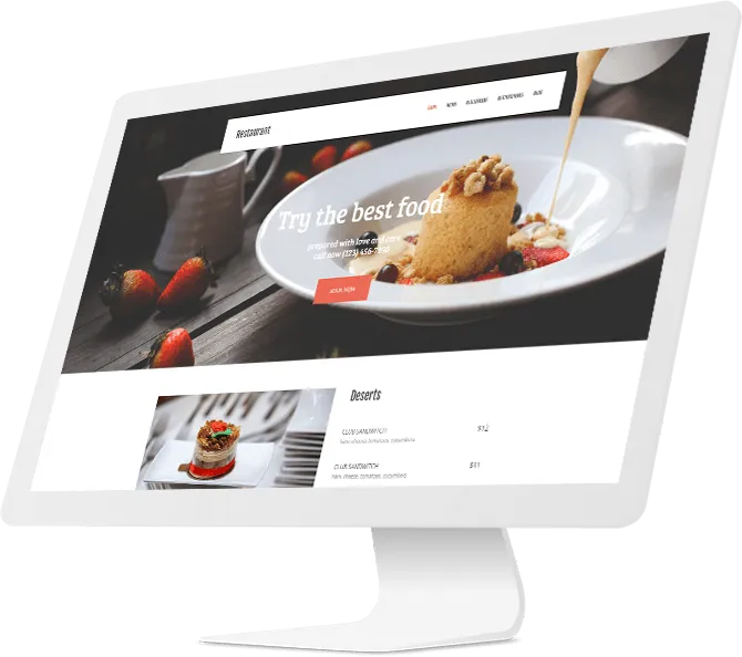 Simvoly beautiful restaurant template
